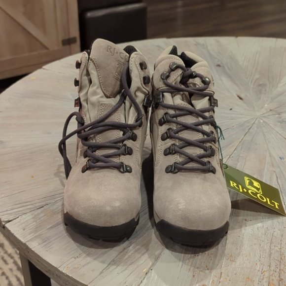 NWT RJ Colt Grey Suede Hiking Boots - Picture 2 of 8